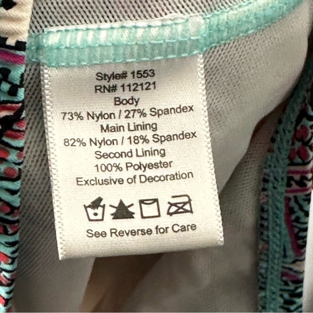 Love Your Assets Spanx Paisley Floral Multicolor Swimsuit Size Large - Picture 8 of 11